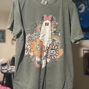 Floral Minnie Ghost Halloween Comfort Colors